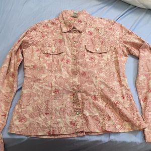 Long Sleeve Cowboy Style Button Down